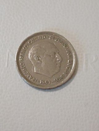 Moneda de 5 pts,1957*5x* Franco ES,