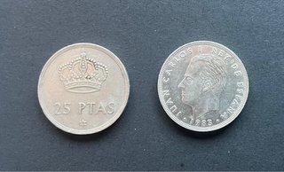 Moneda de 25 pesetas de 1983
