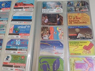 raccoglitore con 100 schede telefoniche