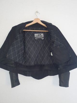 Chaqueta para moto de piel