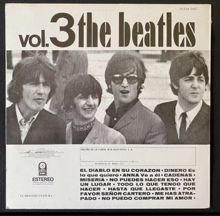 THE BEATLES Vol. 3 /LP Mexican pressing 1983