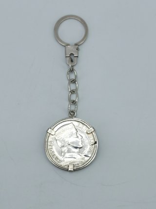 Llavero Plata 5 Lati Letonia (1932)