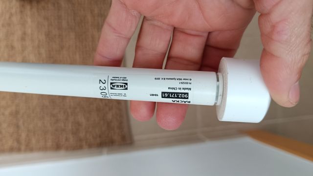 Barra cortina blanca Ikea IRJA nueva