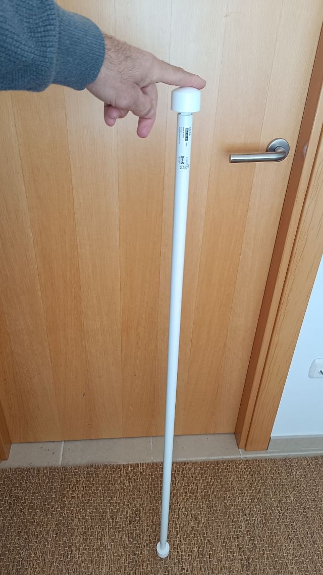 Barra cortina blanca Ikea IRJA nueva