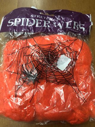 Telas de araña decoracion Halloween