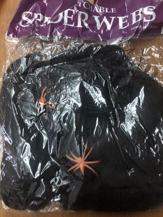 Telas de araña decoracion Halloween