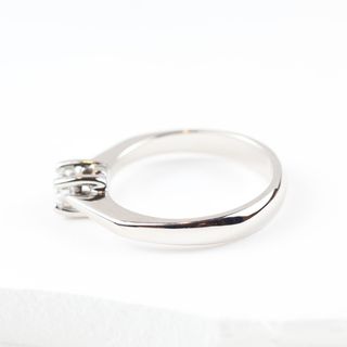 Solitario oro blanco con diamante