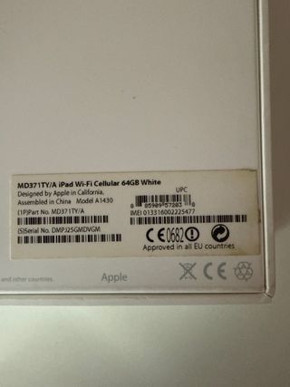 IPAD MD371 TY celular 64 GB