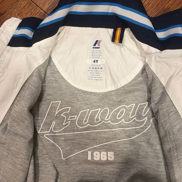 Piumino bianco Kway tg 4