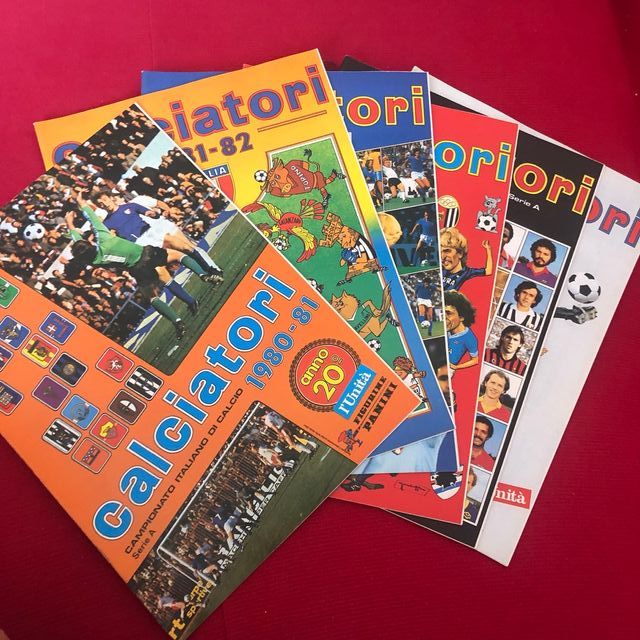 Lotto 6 album Calciatori Panini l'Unità