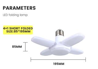 Bombilla Led Blanca con Forma Ventilador E27 - 28W