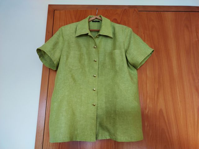 Camisa verde lima Elena Miro