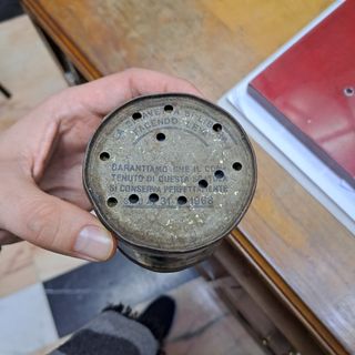 Barattolo simmental gadget anni 60