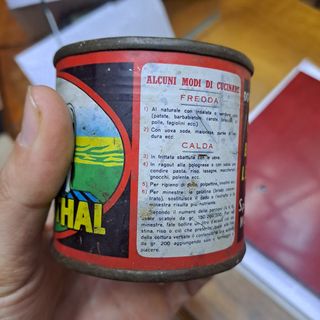 Barattolo simmental gadget anni 60