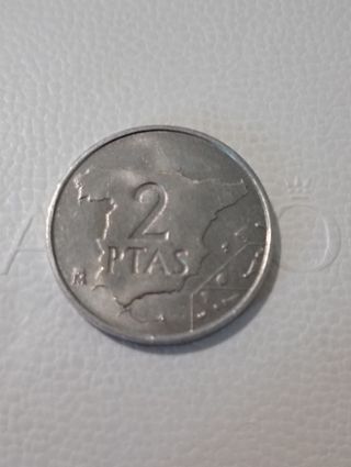 Moneda de España de 2 pts de 1982,