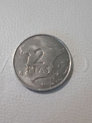 Moneda de España de 2 pts de 1982,