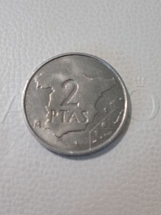 Moneda de España de 2 pts de 1982,