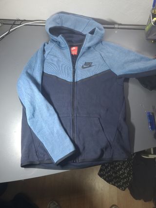 Nike tech fleece azul talla xl niño chaqueta