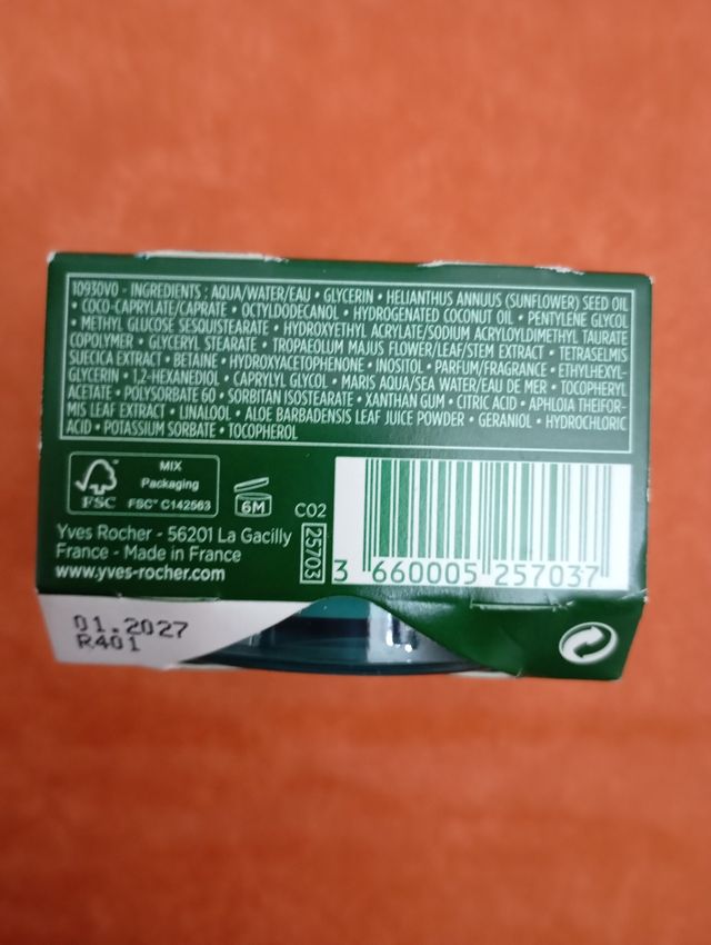 Crema noche cara Elixir botanique