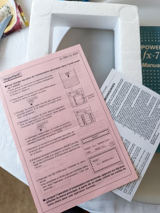 Calculadora Casio fx 7700 GH de colección