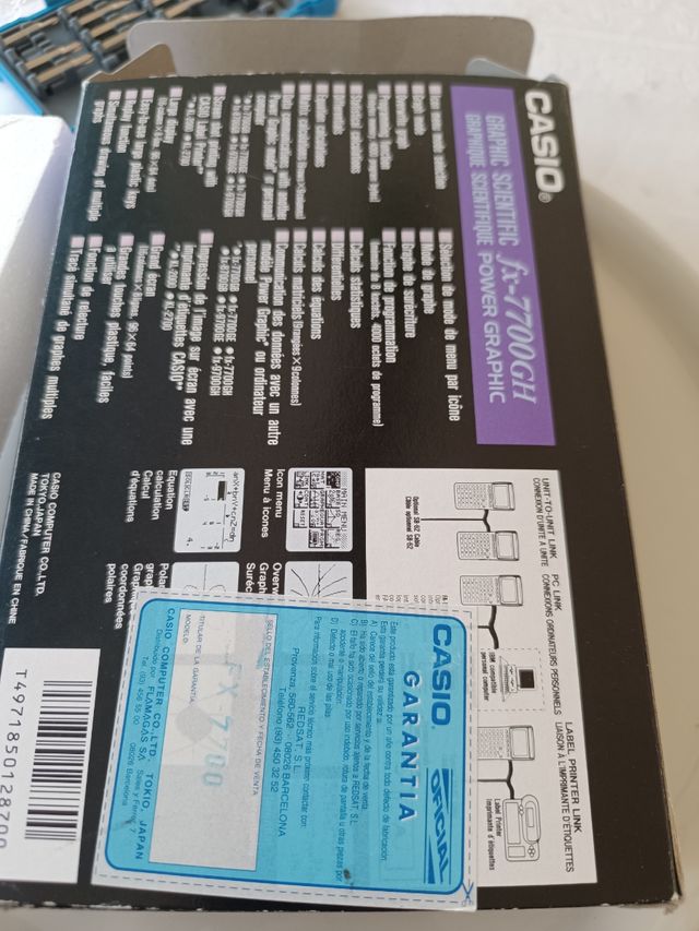 Calculadora Casio fx 7700 GH de colección