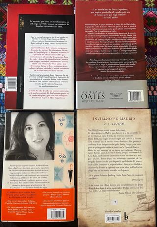 Novela contemporánea 4 libros