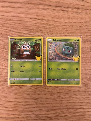 Cartas Pokémon 25 aniversario McDonald’s 2021