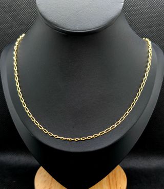 Cadena de Oro 18K, Bilbao Cartier, 7.6gr, 62cm.