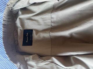 cazadora massimo dutti tipo harringtong  L beige