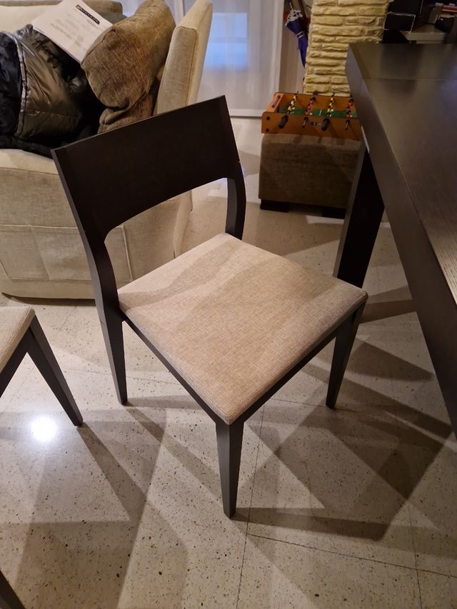 Mesa de comedor en Roble 160×90 y 6 sillas