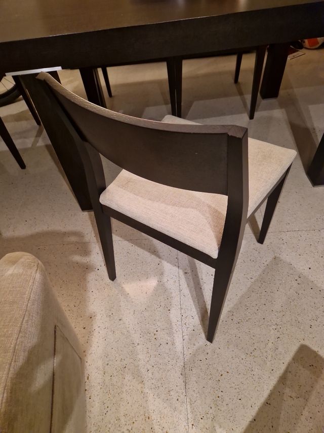 Mesa de comedor en Roble 160×90 y 6 sillas