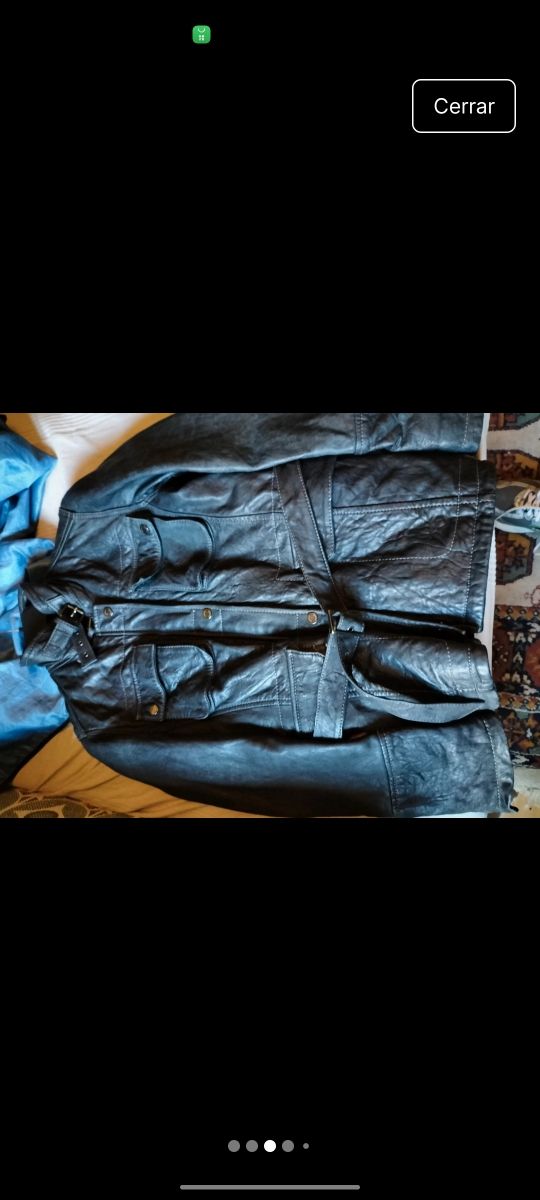 Jaqueta de couro feminina World by Patricia