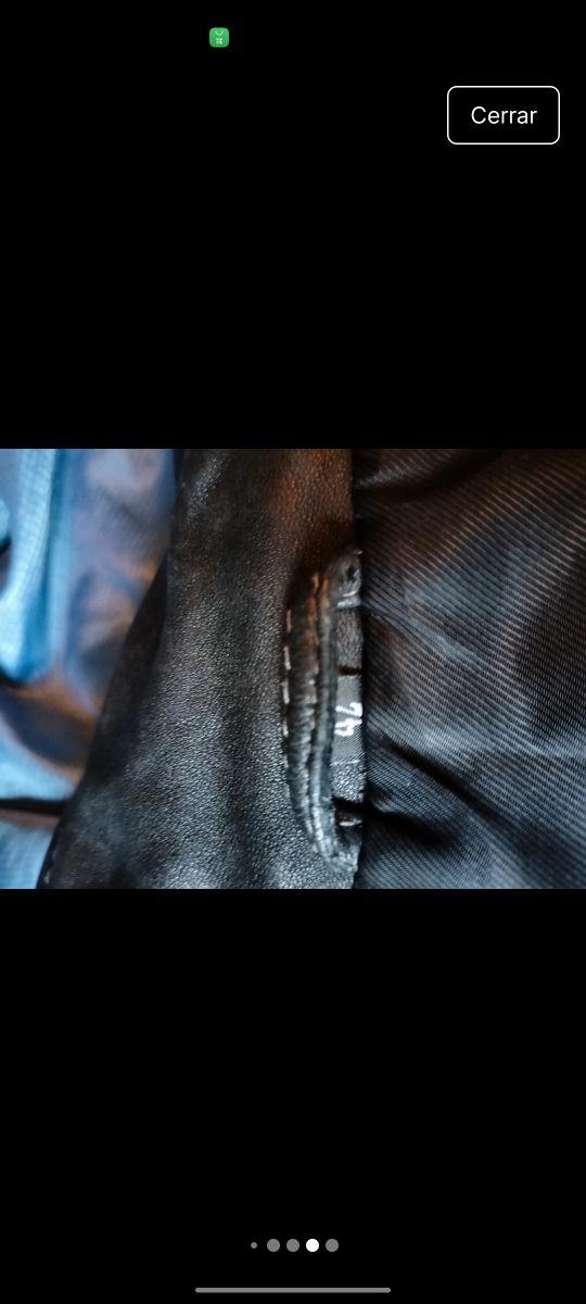 Jaqueta de couro feminina World by Patricia