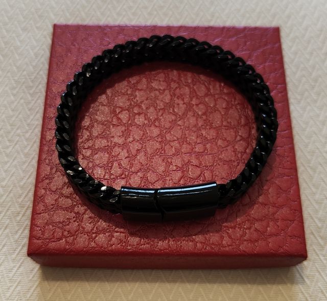 Bracciale nero unisex