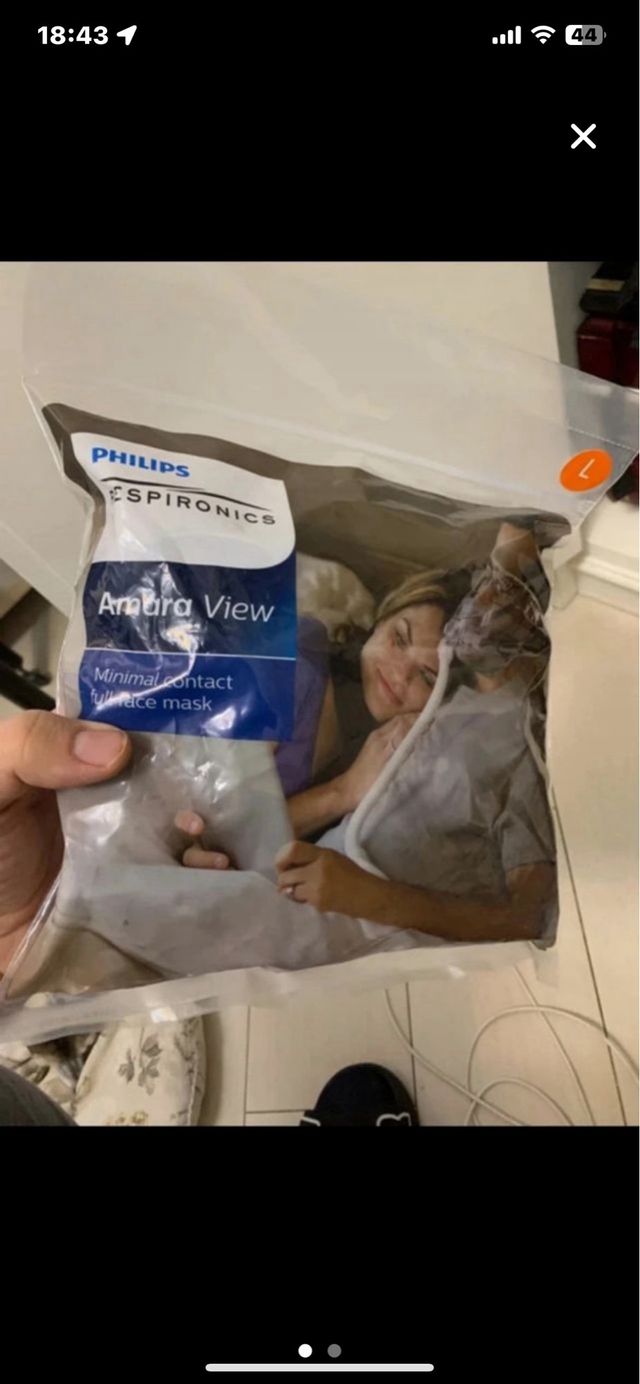 Maschera CPAP Amara View Philips Tg. L nuova