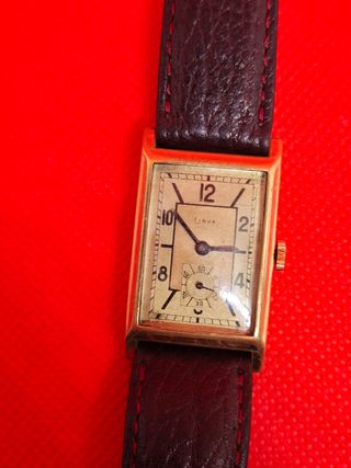  Reloj CYRUS G.R.F. vintage años 40 Chapado en oro