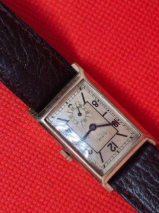 Reloj CYRUS G.R.F. vintage años 40 Chapado en oro