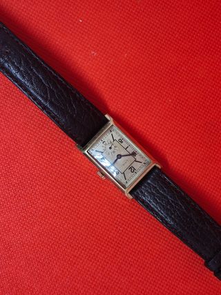  Reloj CYRUS G.R.F. vintage años 40 Chapado en oro