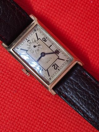  Reloj CYRUS G.R.F. vintage años 40 Chapado en oro