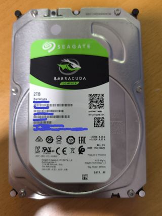 Disco duro 3,5" HDD Seagate Barracuda Compute 2TB 