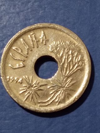 Moneda de España de 25pts de Canarias,