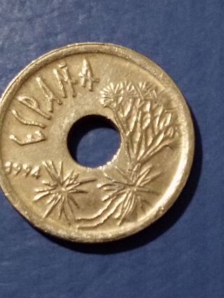 Moneda de España de 25pts de Canarias,