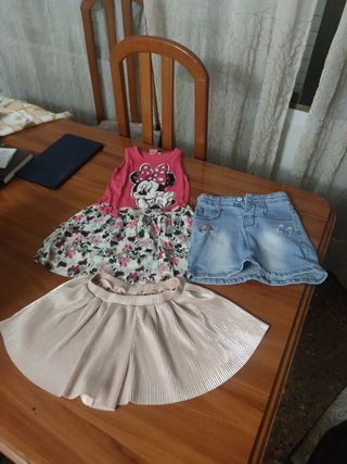 Lote vestido,falda , falda pantalón 