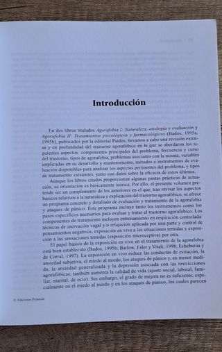 Agorafobia y ataques de pánico /Arturo Bados López