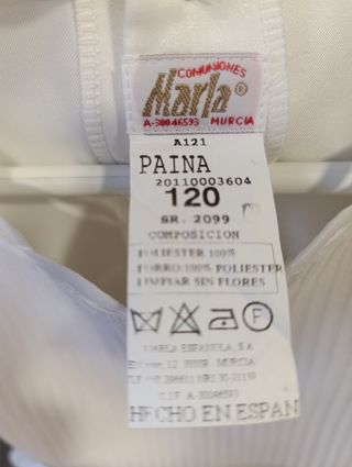 Vestido de comunión. Marca Marla