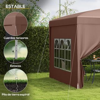 Carpa Plegable Pop-up Gazebo 3x3 m Cenador