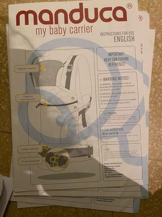 Mochila portabebe manduca