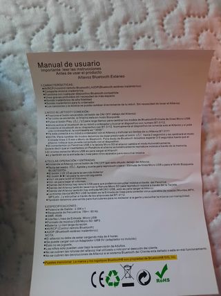 Alta voz  inalambrico 🔔