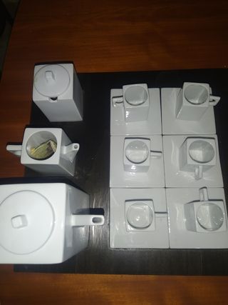 Juego de café con bandeja