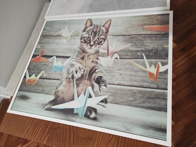 Lamina gato y unicornio Ikea